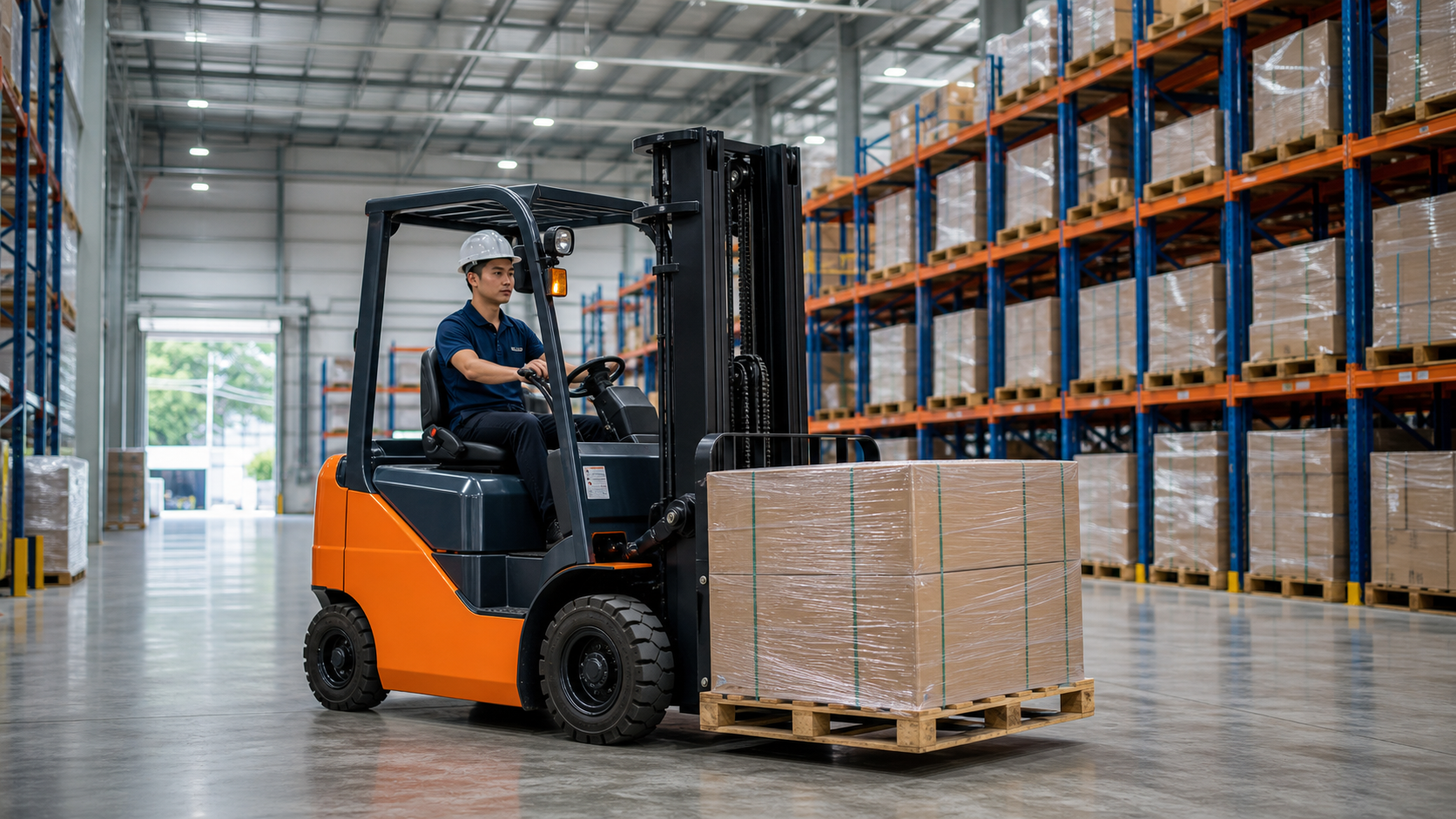 Xe nâng điện đứng lái MGA 2.0 tấn phù hợp lối đi hẹp
