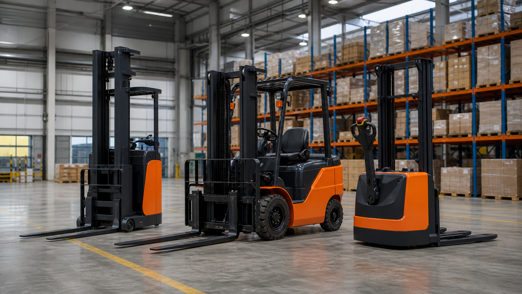 Xe nâng điện ngồi lái MGA 1.5 tấn cho kho kín và xưởng sạch