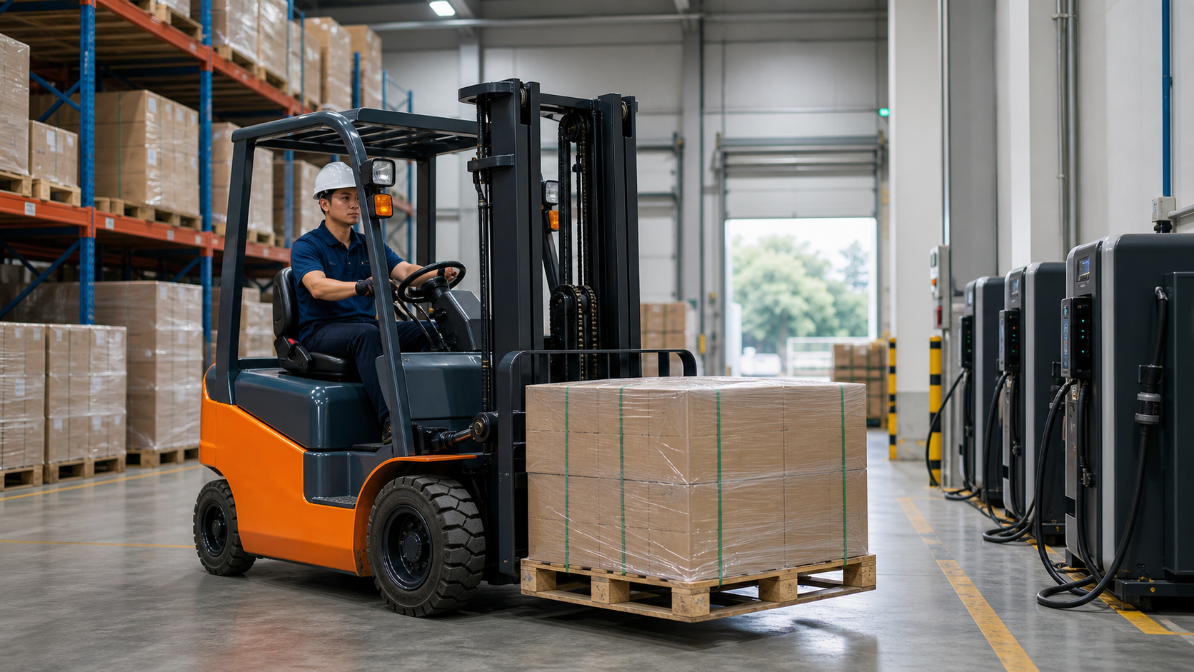 Xe nâng điện stacker phù hợp kho nhỏ và tuyến pallet ngắn