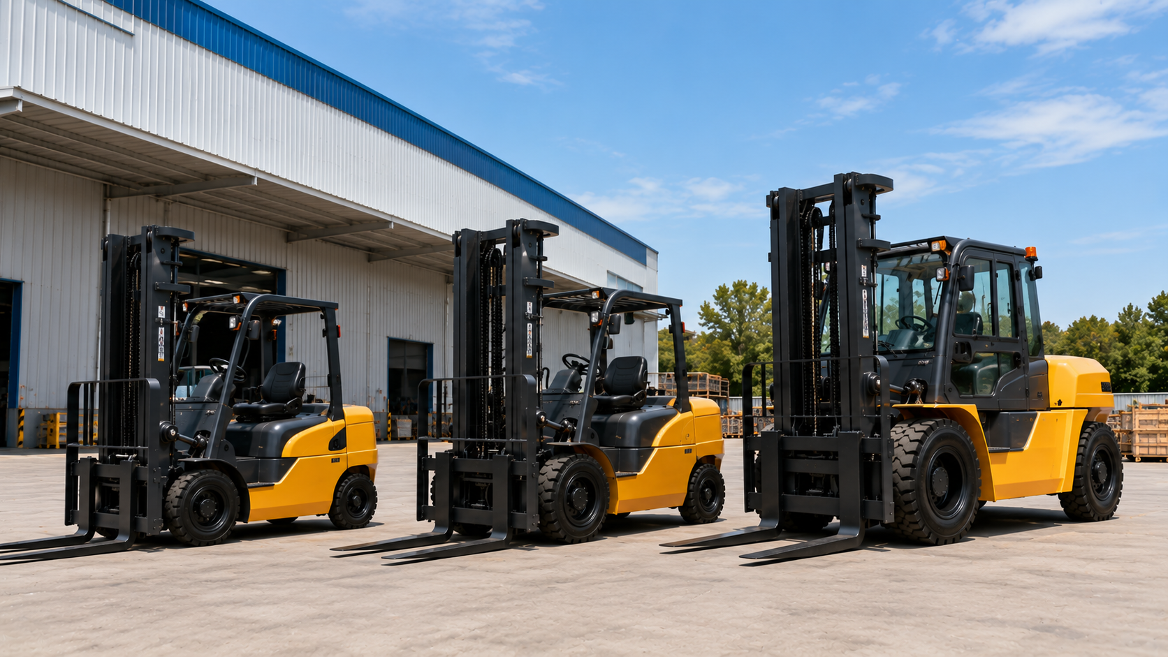So sánh các mẫu xe nâng dầu theo tải trọng 2.5 tấn, 3.5 tấn và 5 tấn trong cùng sân kho