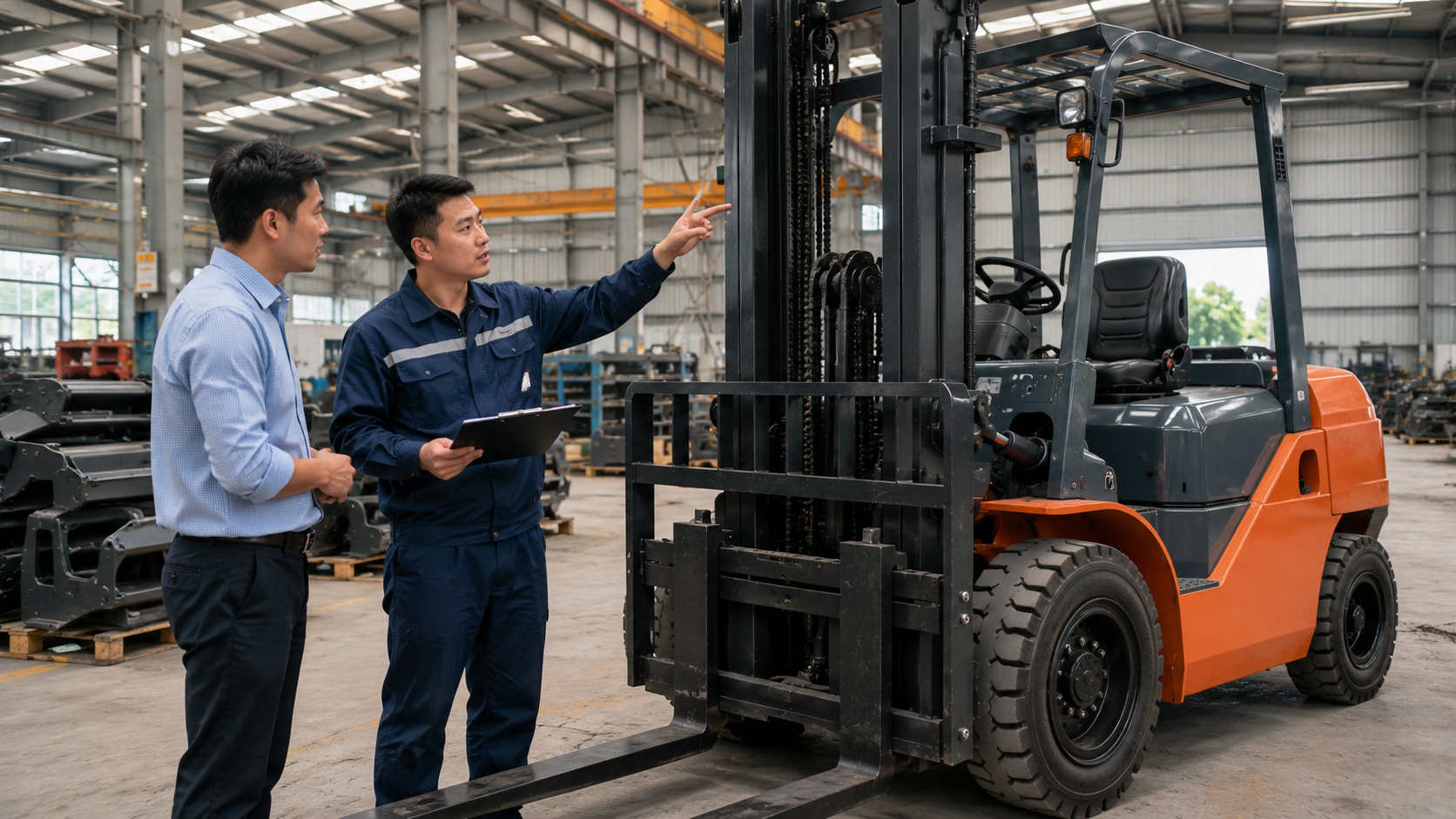 Tư vấn cấu hình và các hạng mục ảnh hưởng đến báo giá xe nâng 5 tấn