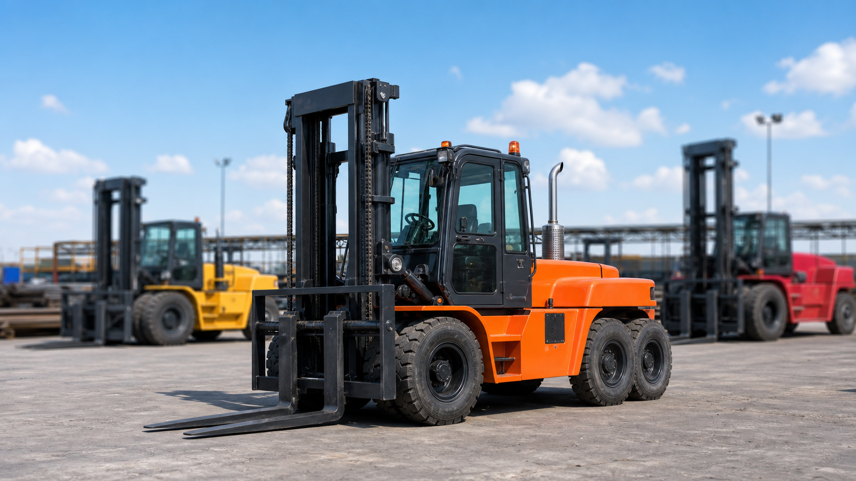 So sánh định hướng lựa chọn xe nâng dầu 5 tấn, 7 tấn và 10 tấn trong bãi hàng