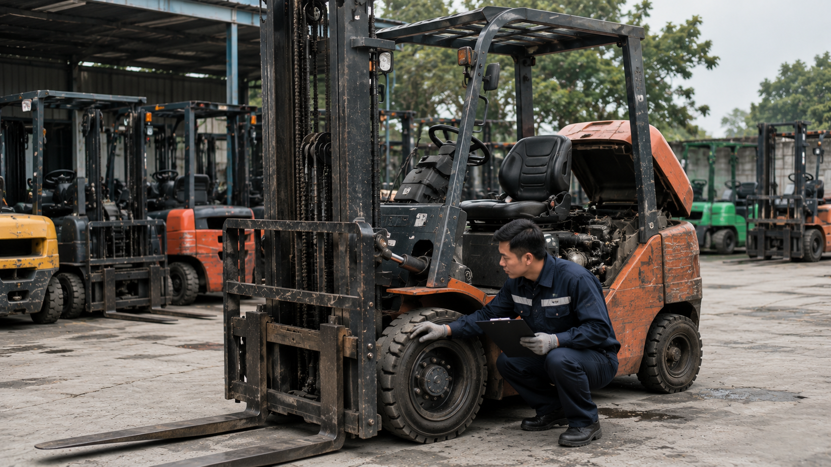 So sánh xe nâng dầu và xe nâng điện ở phân khúc đầu tư tiết kiệm