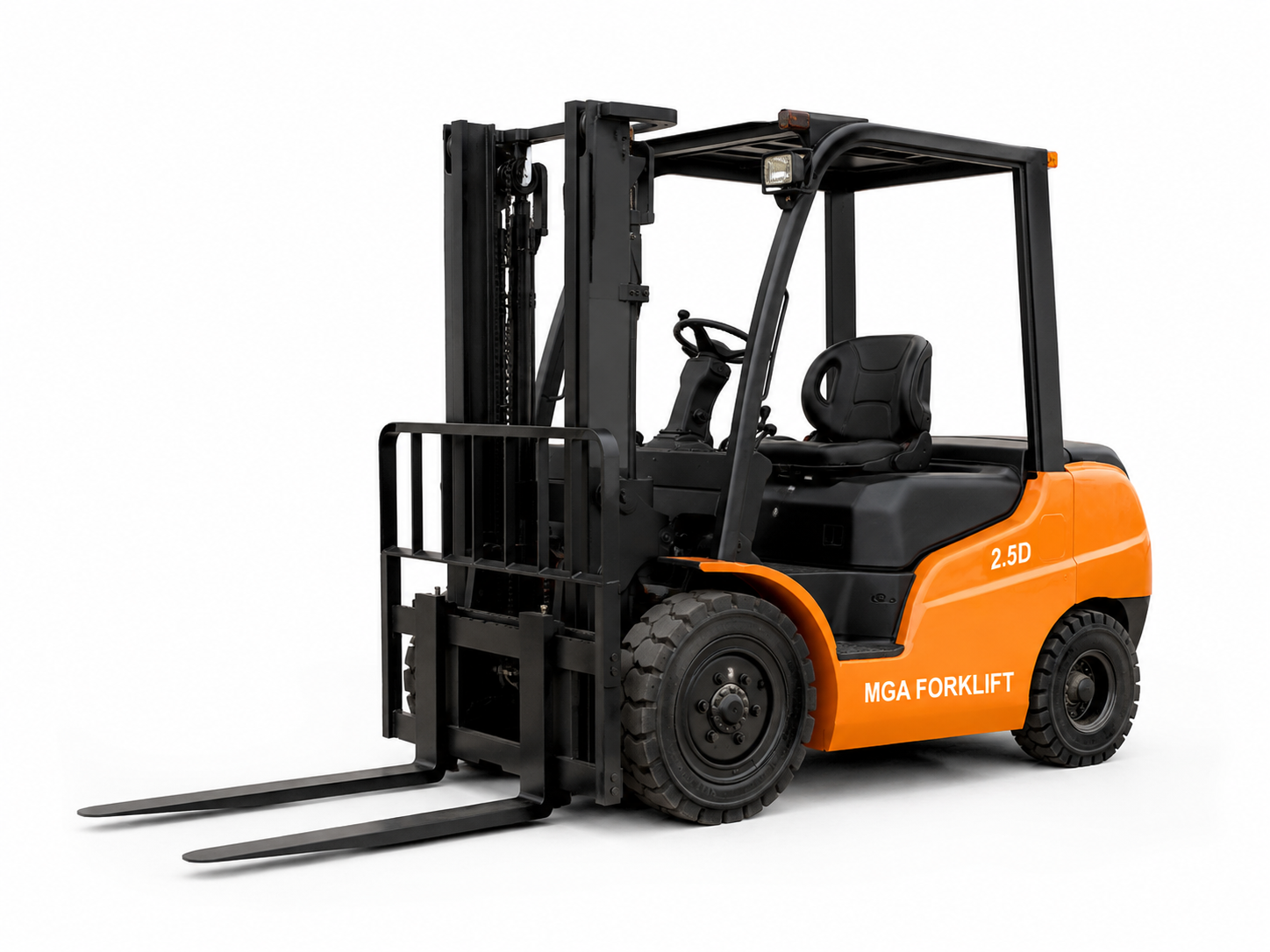 Xe nâng dầu MGA 2.5 tấn cho kho xưởng và bãi hàng