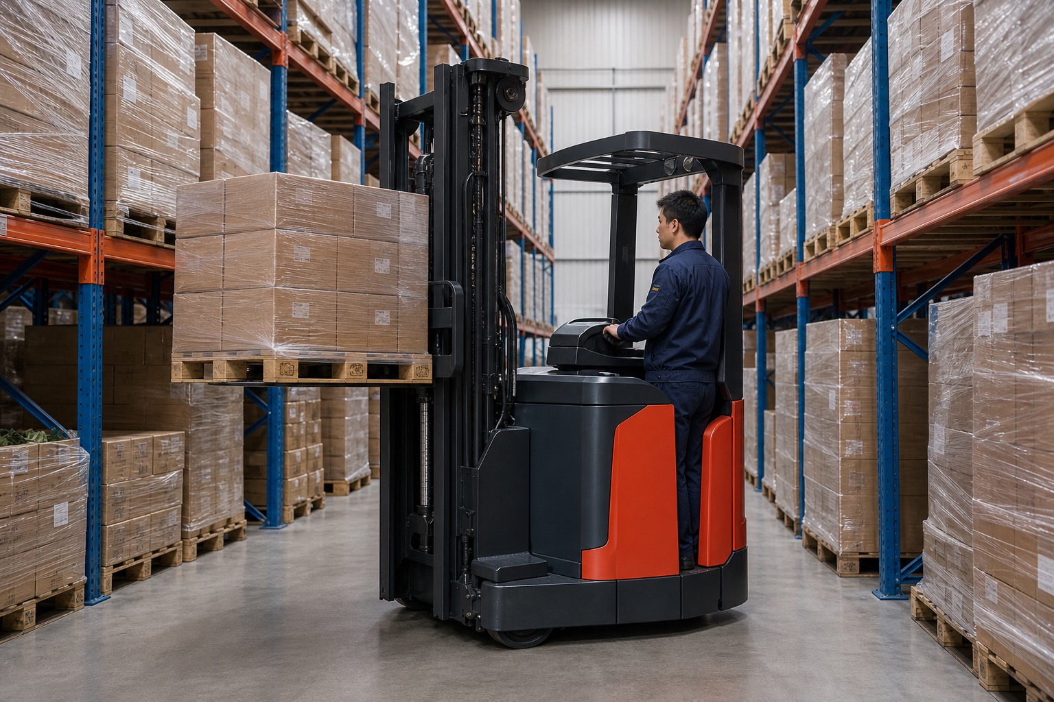 So sánh nhu cầu xe nâng dầu và xe nâng điện trong cùng một kho xưởng