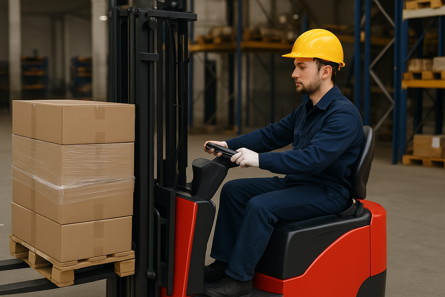 Xe nâng điện cho thuê cho kho làm việc ba ca và nhịp hàng dày