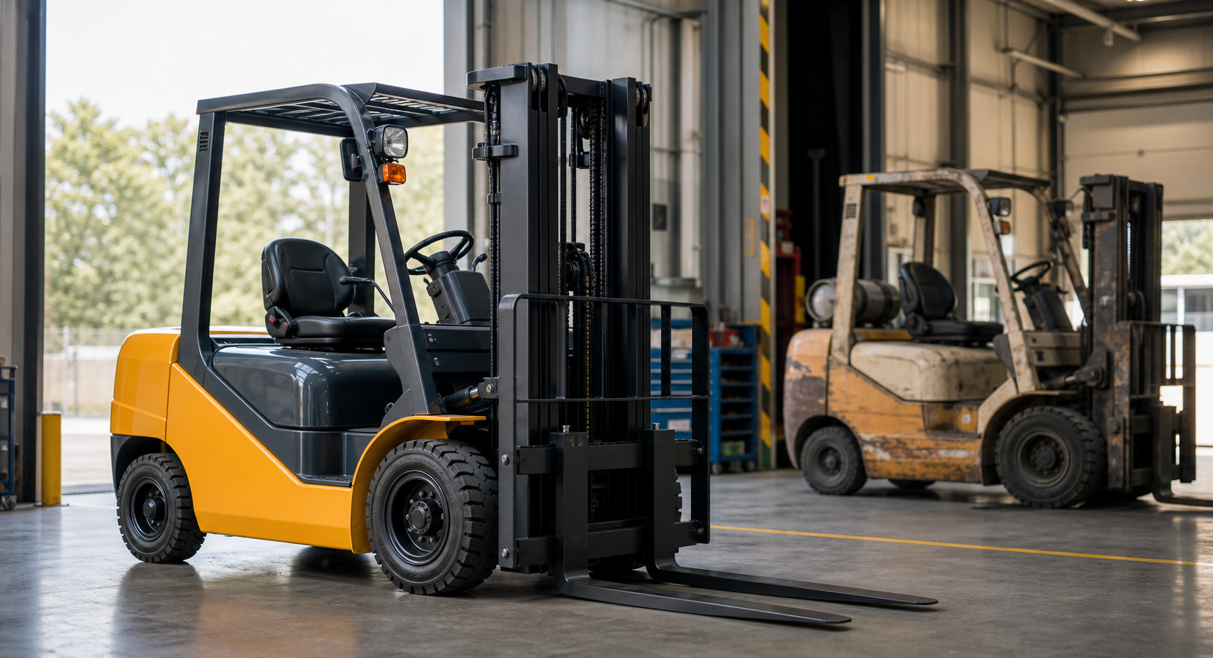 So sánh xe nâng hàng mới với xe cũ theo rủi ro vận hành và bảo trì