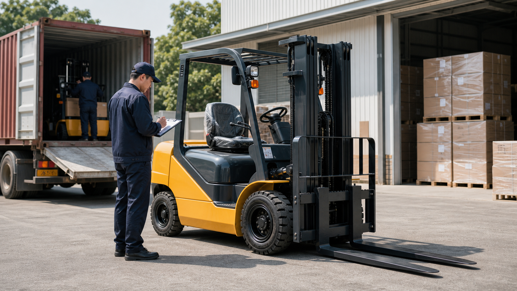 Xe nâng hàng mới cho bài toán vận hành ổn định và ít rủi ro hơn xe cũ